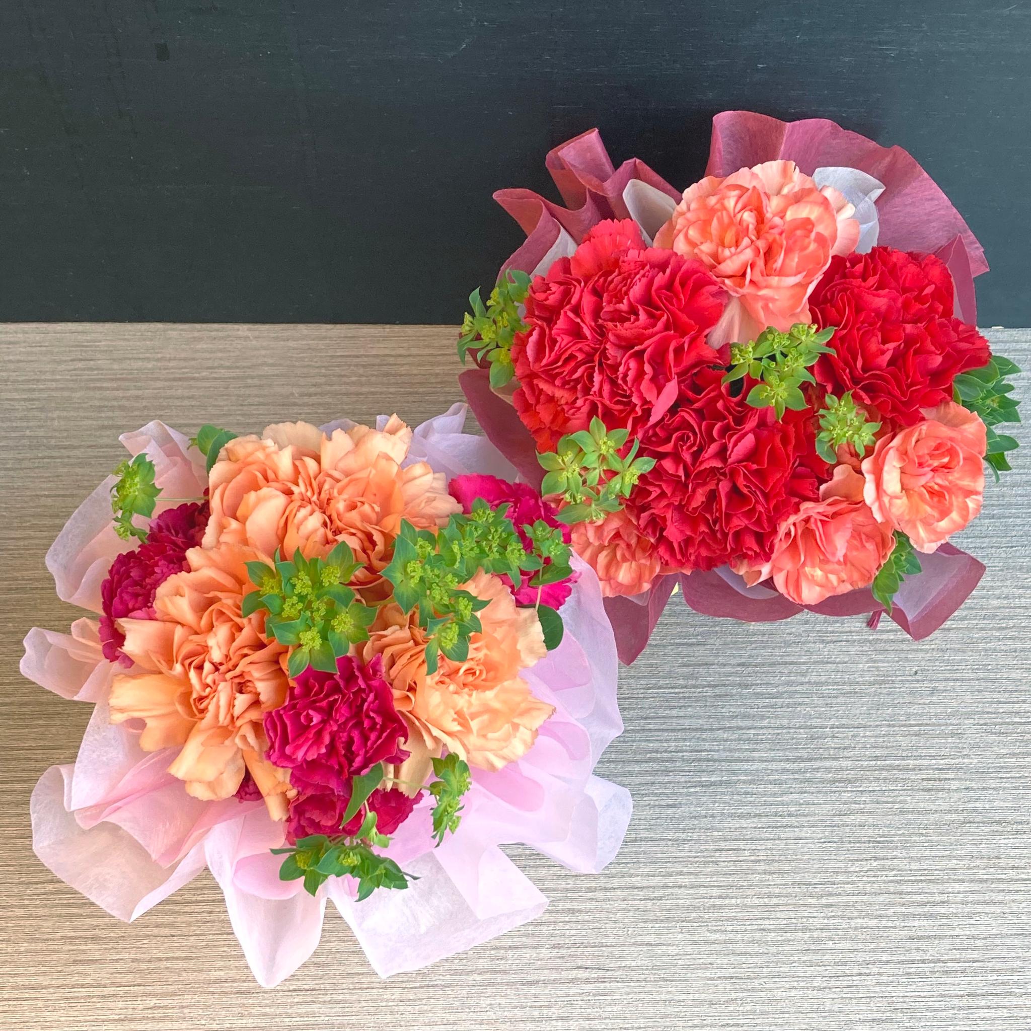 生花【母の日・送別・卒業式・ホワイトデー】ラッピングが可愛いスタンドブーケ　♡おまかせ | 6枚目