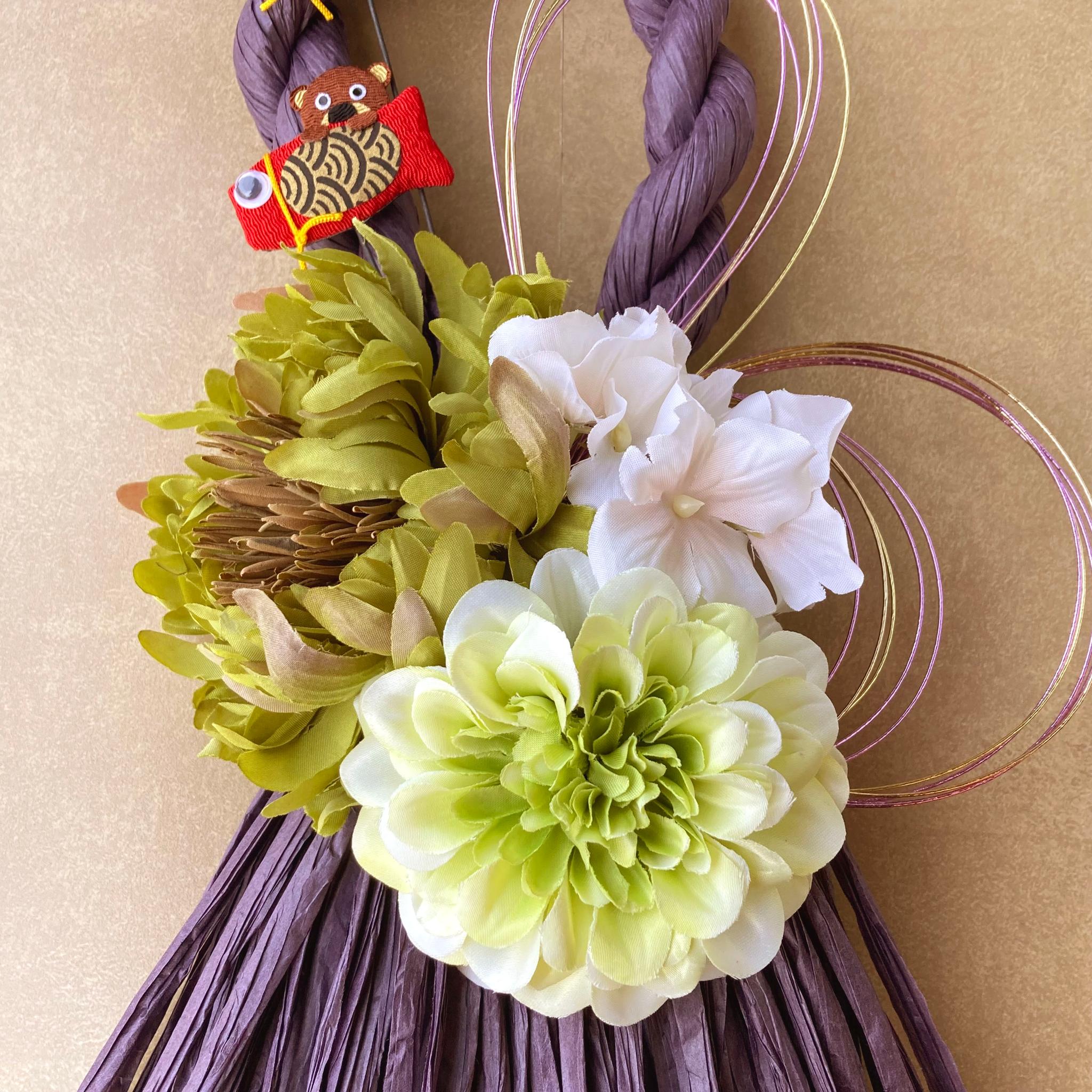 一点物【鯉のぼり・こどもの日】端午の節句リース　ーちりめん金太郎 | 4枚目