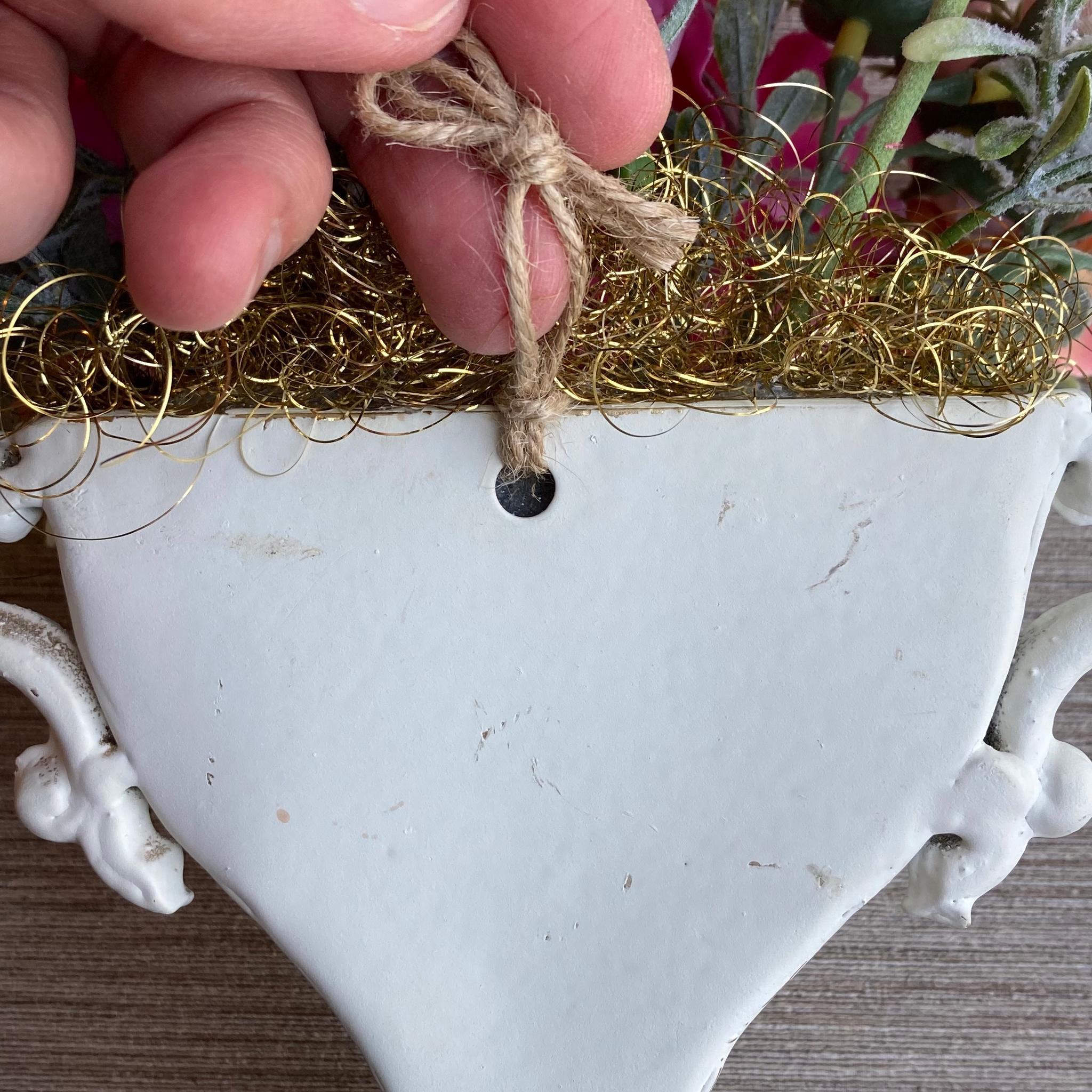 数量限定【母の日】カーネーションの壁面アレンジメント　アーティフィシャルフラワー／ハンギングアレンジ | 6枚目