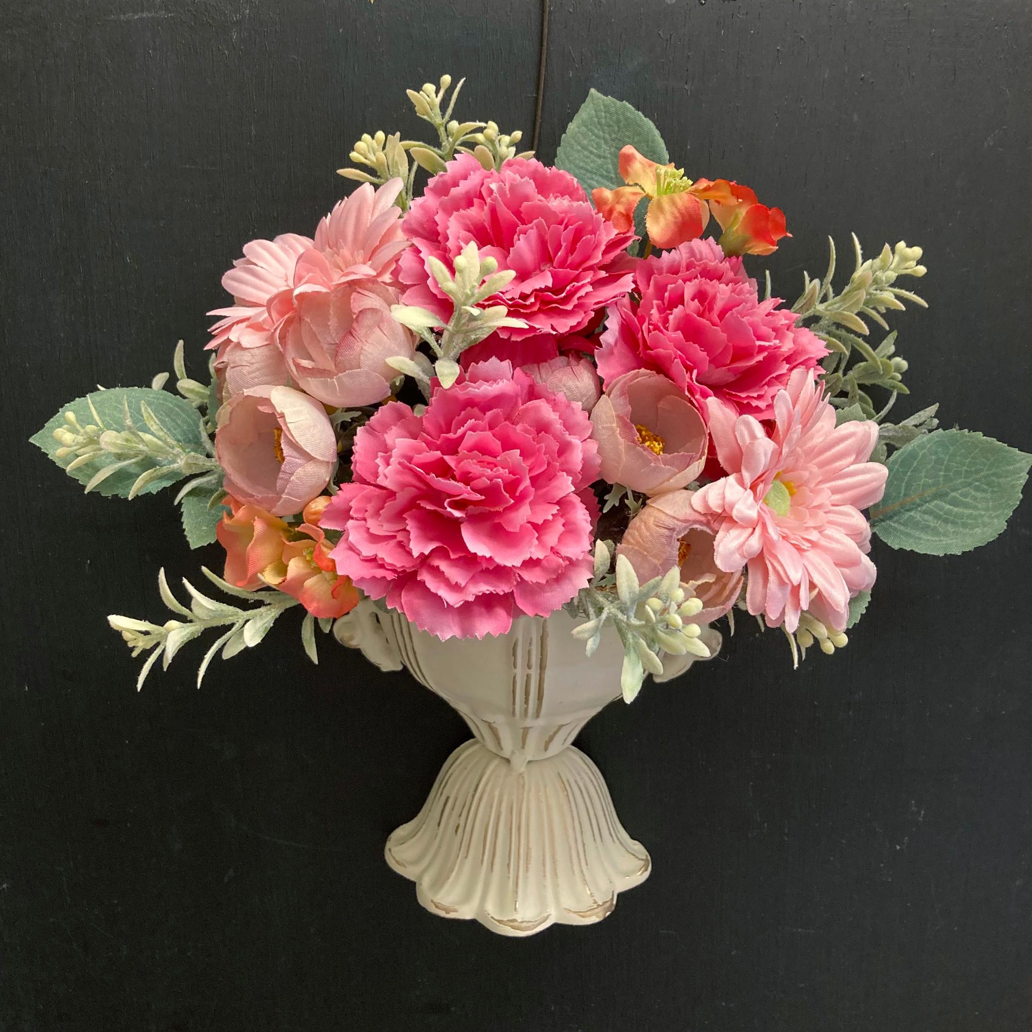 数量限定【母の日】カーネーションの壁面アレンジメント　アーティフィシャルフラワー／ハンギングアレンジ | 7枚目