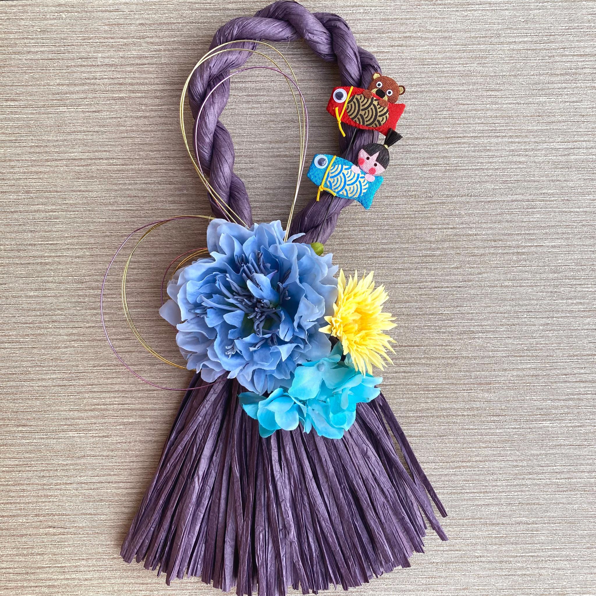 数量限定【鯉のぼり・こどもの日】端午の節句リース　ーちりめん金太郎1枚目の画像