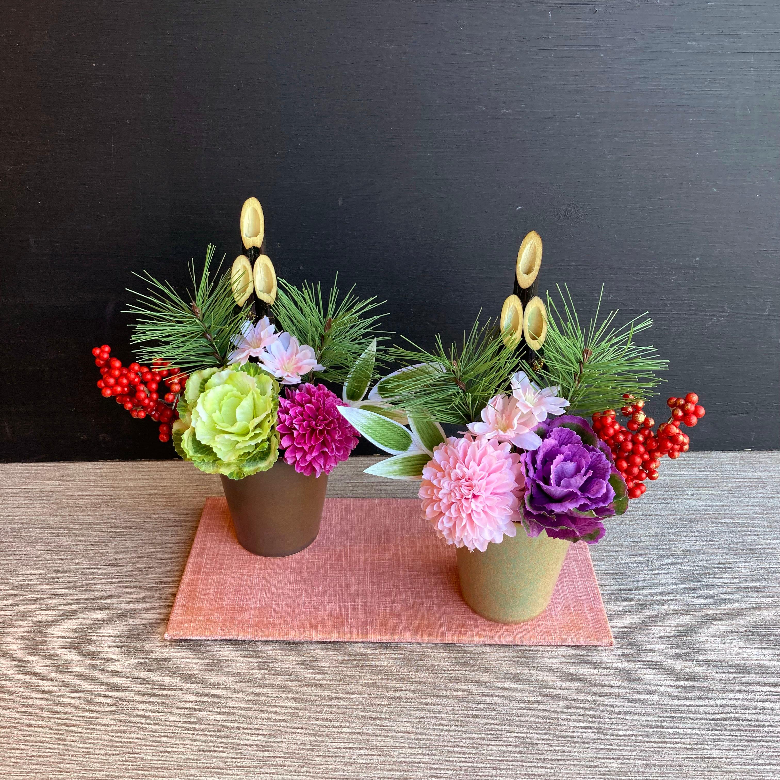 ●数量限定／毎年飾れる【大人気】お正月 ミニ門松　ーさくら　お正月飾り／お正月置物1枚目の画像